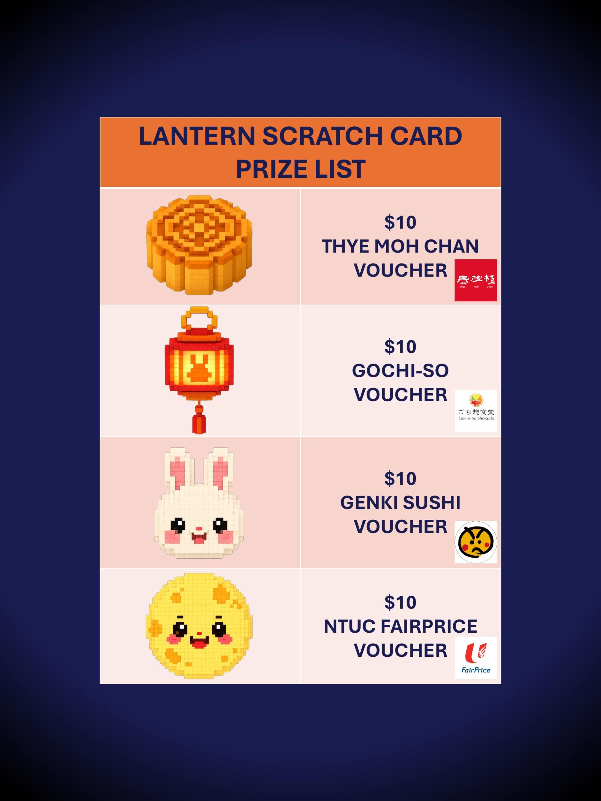 PRIZE LIST 13 Aug